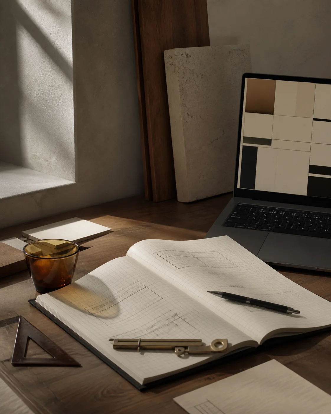 Measured drawing, drafting instruments and a precise digital interface